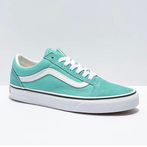 Vans old skool unisex sneakers in electric waterfall blue suede - Picture 1 of 8